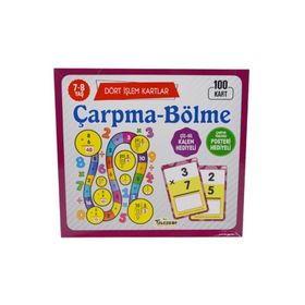 Dört İşlem Kartları Çarpma / Bölme 7-8 Yaş - Yağmur Çocuk