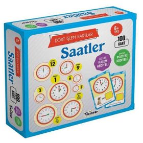 Dört İşlem Kartları Saatler 3 - 6 Yaş - Yağmur Çocuk