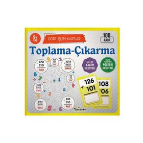 Dört İşlem Kartları Toplama / Çıkarma 9 Yaş - Yağmur Çocuk