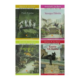 Dört Yavru - Yuvaya Dönüş - Yeni Arkadaş - Kentte Tek Başına - Kanatlı Kediler Masalı 4 Kitap Set - Ursula K. Le Guin