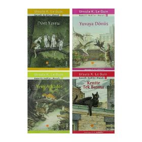 Dört Yavru - Yuvaya Dönüş - Yeni Arkadaş - Kentte Tek Başına - Kanatlı Kediler Masalı 4 Kitap Set - Ursula K. Le Guin
