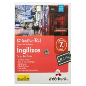 Dörtrenk Yayınları 7.Sınıf RD-Grinova İngilizce Soru Bankası