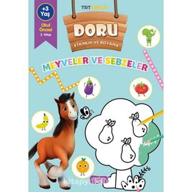Doru Etkinlik ve Boyama Meyveler ve Sebzeler - Yediveren Çocuk