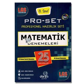 Dorya Yayınları 8. Sınıf LGS Matematik Pro-Set 25 Denemeleri