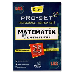 Dorya Yayınları 8. Sınıf LGS Matematik Pro-Set 25 Denemeleri