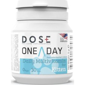 Dose One A Day Kitten Yavru Kedi Multivitamin 30 Tablet