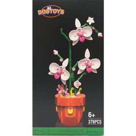 Dostoys 11610 Yapı Taşı Serisi Kelebek Orkide 379 Parça Çiçek Yapım Seti