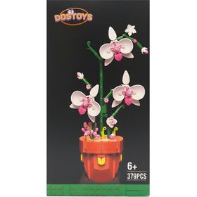 Dostoys 11610 Yapı Taşı Serisi Kelebek Orkide 379 Parça Çiçek Yapım Seti