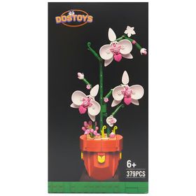 Dostoys 11610 Yapı Taşı Serisi Kelebek Orkide 379 Parça Çiçek Yapım Seti