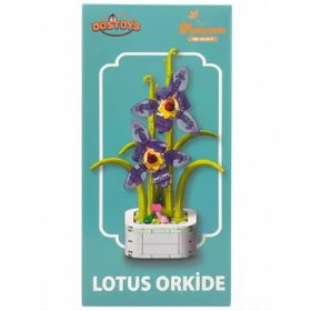 Dostoys Yapı Taşı Serisi Lotus Orkide Çiçek Yapım Seti
