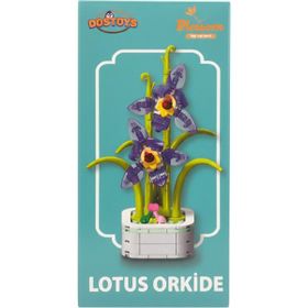 Dostoys Yapı Taşı Serisi Lotus Orkide Çiçek Yapım Seti
