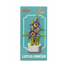 Dostoys Yapı Taşı Serisi Lotus Orkide Çiçek Yapım Seti