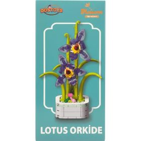 Dostoys Yapı Taşı Serisi Lotus Orkide Çiçek Yapım Seti