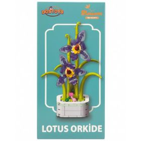 Dostoys Yapı Taşı Serisi Lotus Orkide Çiçek Yapım Seti