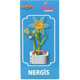 Dostoys Yapı Taşı Serisi Nergis Çiçek Yapım Seti