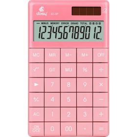 Dosy EC-5P Pembe 12 Hane Orta Boy Hesap Makinesi
