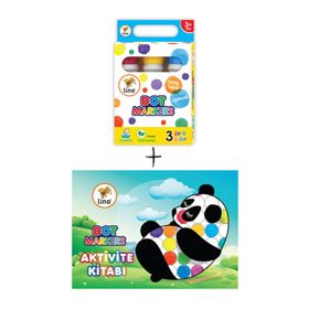 Dot Markers 3'lü Aktivite Kitabı Seti - Lino
