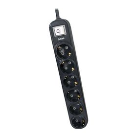 Dotvolt 6'lı 1.5 m Siyah Surge Hunter 350 Joules Akım Koruma Prizi