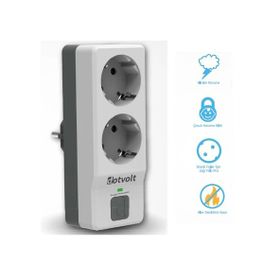 Dotvolt Surge Hunter 1050 Joule İkili Akım Korumalı Beyaz Anahtarlı Priz