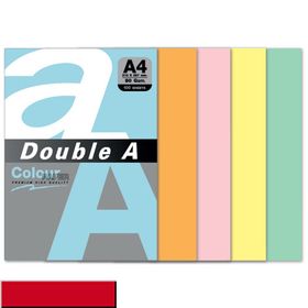 Double A 100'lü A4 80 gr Kırmızı Renkli Fotokopi Kağıdı