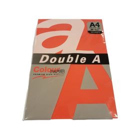 Double A 100'lü A4 80 gr Kırmızı Renkli Fotokopi Kağıdı
