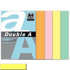 Double A 100'lü A4 80 gr Pastel Butter Renkli Fotokopi Kağıdı