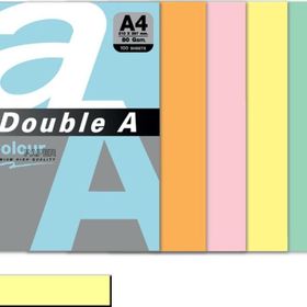 Double A 100'lü A4 80 gr Pastel Cheese Renkli Fotokopi Kağıdı
