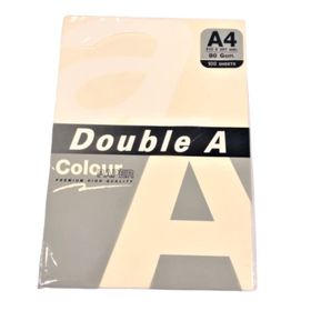 Double A 100'lü A4 80 gr Pastel Fildişi Renkli Fotokopi Kağıdı