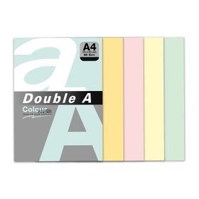 Double A 100'lü A4 80 gr Pastel Karışık Renkli Fotokopi Kağıdı