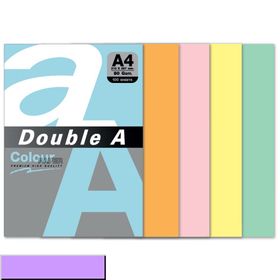 Double A 100'lü A4 80 gr Pastel Lavanta Renkli Fotokopi Kağıdı
