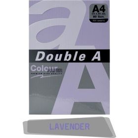Double A 100'lü A4 80 gr Pastel Lavanta Renkli Fotokopi Kağıdı