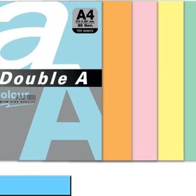 Double A 100'lü A4 80 gr Pastel Okyanus Mavisi Renkli Fotokopi Kağıdı
