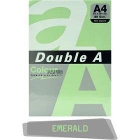 Double A 100'lü A4 80 gr Pastel Zümrüt Yeşili Renkli Fotokopi Kağıdı