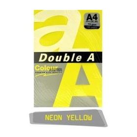 Double A 25'li A4 75 gr Fosforlu Sarı Renkli Fotokopi Kağıdı