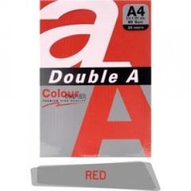 Double A 25'li A4 80 gr Kırmızı Renkli Fotokopi Kağıdı