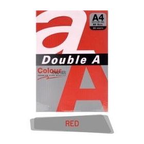 Double A 25'li A4 80 gr Kırmızı Renkli Fotokopi Kağıdı