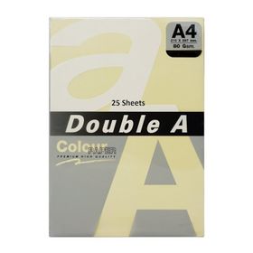 Double A 25'li A4 80 gr Pastel Cheese Renkli Fotokopi Kağıdı