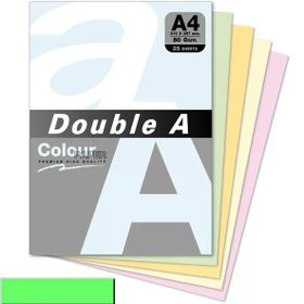 Double A 25'li A4 80 gr Pastel Zümrüt Yeşili Renkli Kağıt