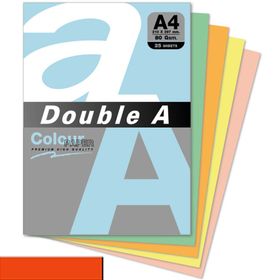 Double A 25'li A4 80 gr Safran Renkli Fotokopi Kağıdı