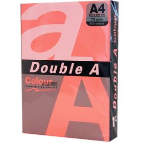 Double A 500'lü A4 75 gr Fosforlu Punch Renkli Fotokopi Kağıdı