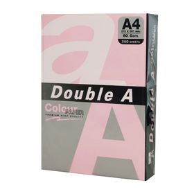 Double A 500'lü A4 80 gr Pastel Pembe Renkli Fotokopi Kağıdı