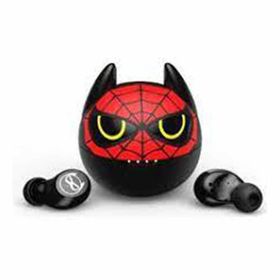 Douler Batman Çizgi Film Siyah - Kırmızı Pil Ömrü Uzun Yüksek Ses Kalitesi Kablosuz Bluetooth Kulaklık