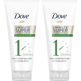Dove 1 Minute Saç Dökülmelerine Karşı 2x170 ml Saç Kremi