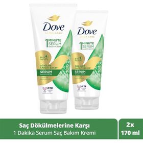 Dove 1 Minute Saç Dökülmelerine Karşı 2x170 ml Saç Kremi