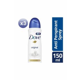 Dove 3x150 ml Original Kadın Deodorant