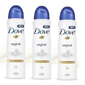 Dove 3x150 ml Original Kadın Deodorant