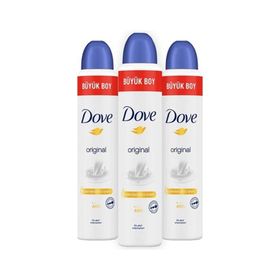 Dove 3x200 ml Original Kadın Sprey Deodorant