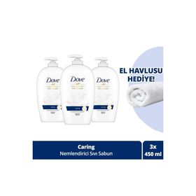 Dove 3x450 ml Caring 1/4 Nemlendirici Krem Etkili Sıvı Sabun