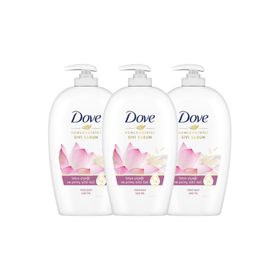 Dove 3x450 ml Nemlendirici Lotus Çiçeği Pirinç Sütü Sıvı Sabun