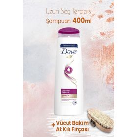 Dove 400 ml Uzun Saç Terapisi Şampuan ve Vücut Bakım At Kılı Fırçası
